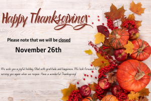 CLOSED   Thanksgiving